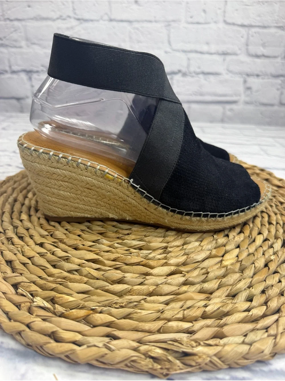 gentle souls black espadrille